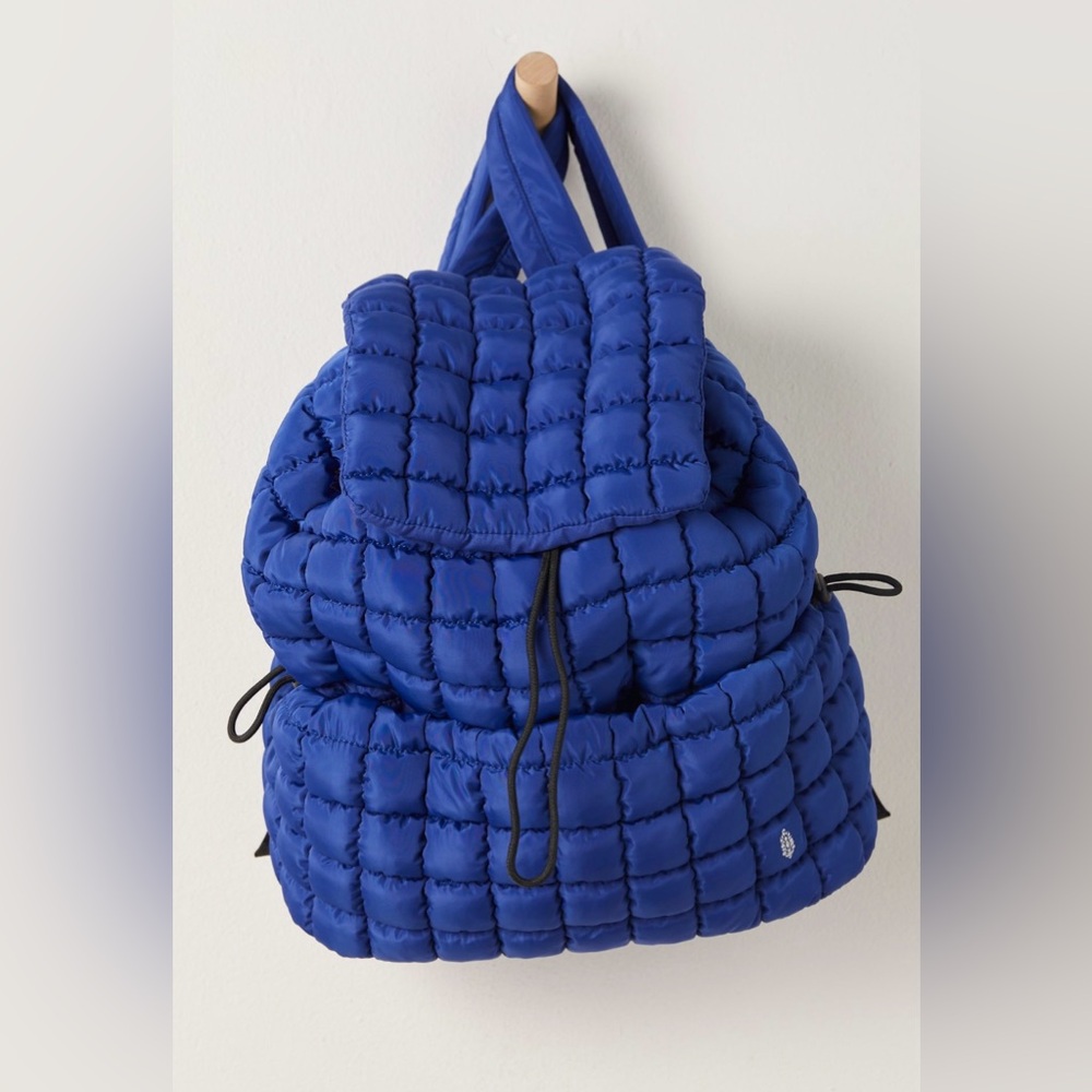 NWT Free People Movement Quilted Hiker Backpack In Athletic Blue